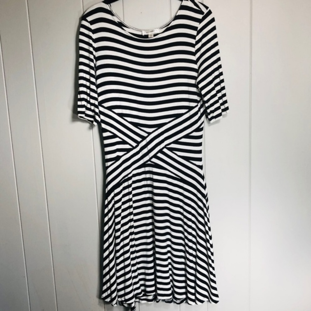 Criss Cross Stripe Dress